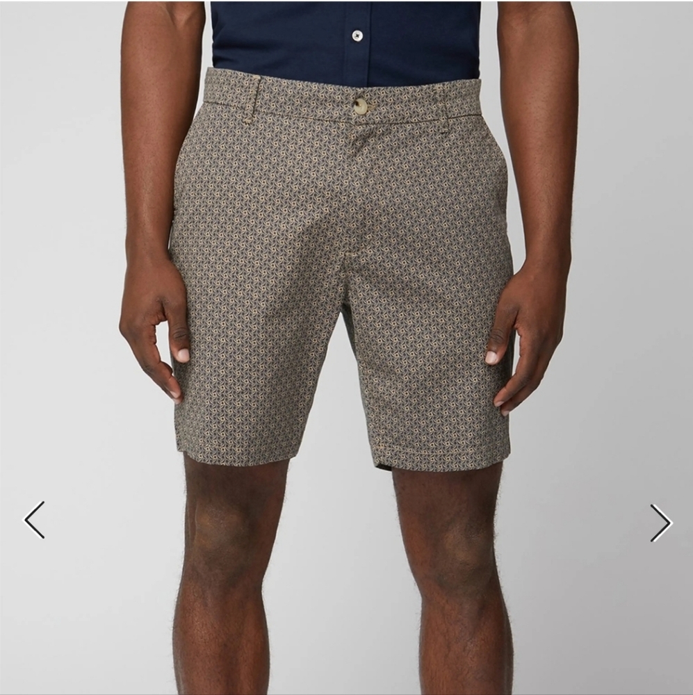 BEN SHERMAN Printed Chino Short Size 30W